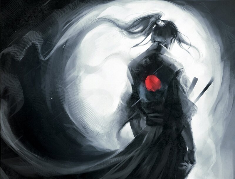 samurai warrior in motion