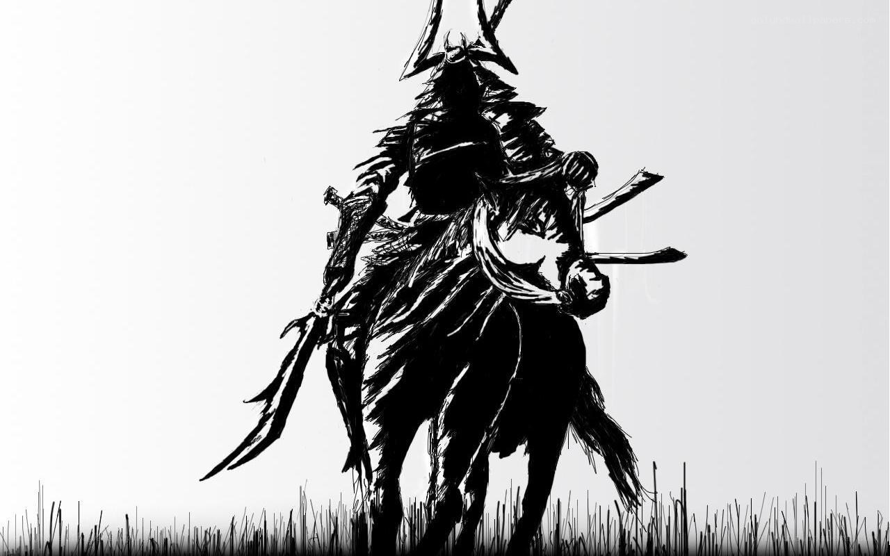 samurai warrior on horseback