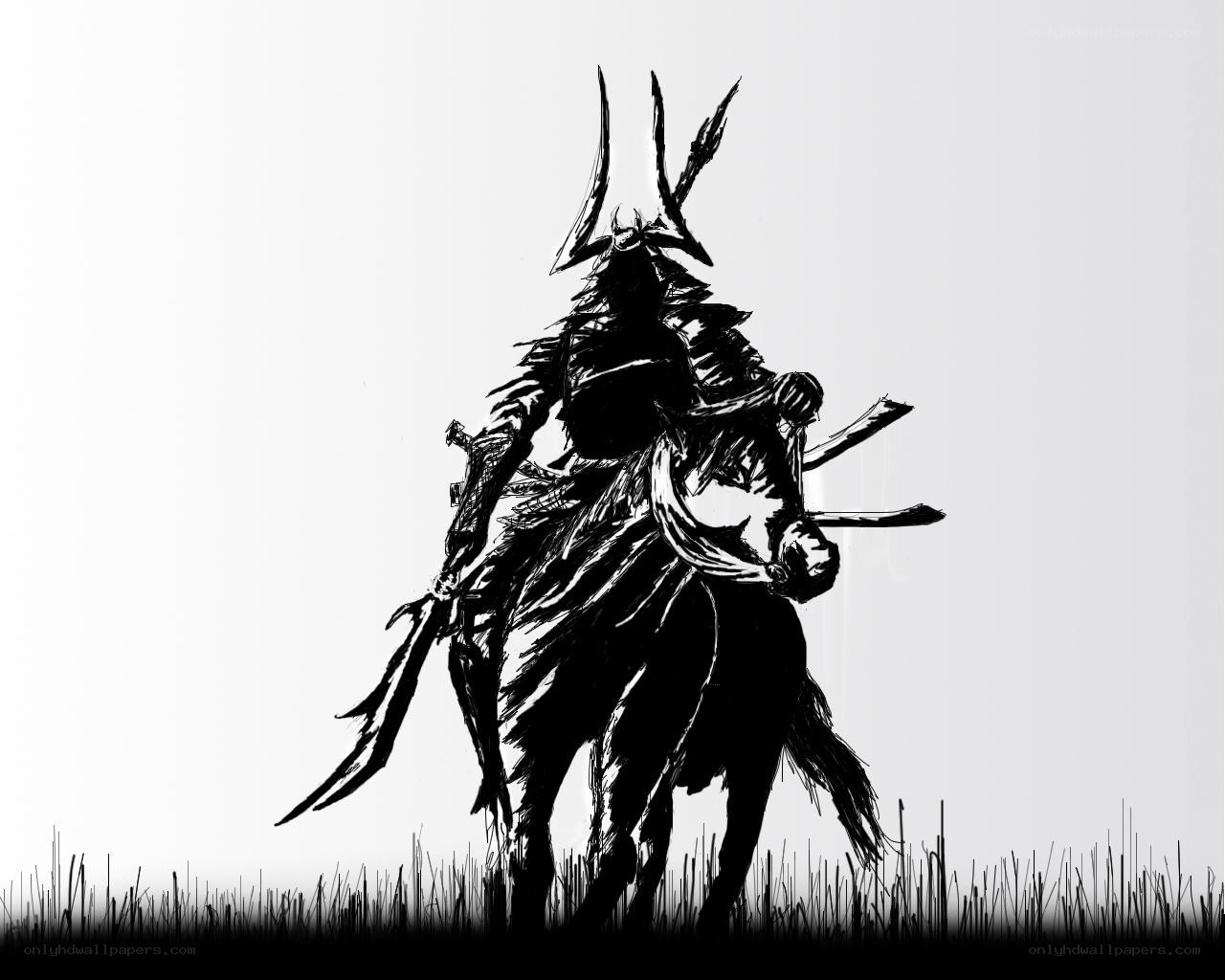 samurai warrior on horseback