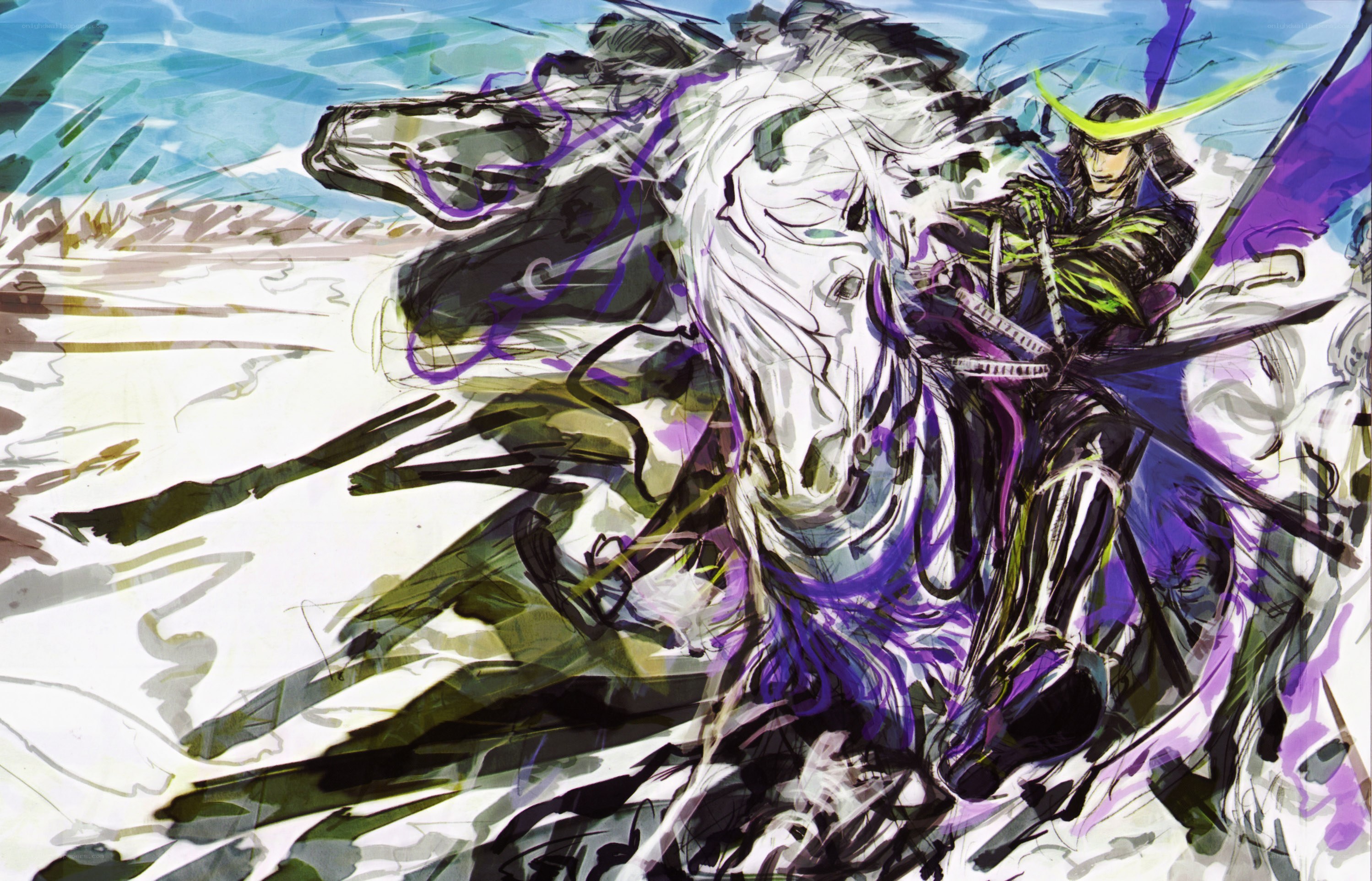 samurai warrior on horseback