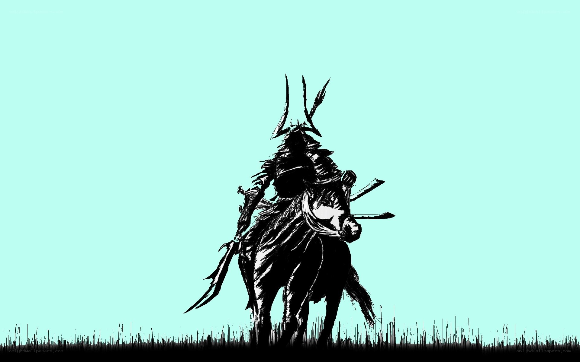 samurai warrior on horseback