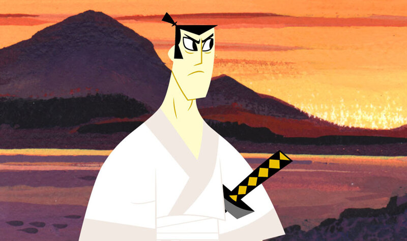 Samurai Warrior — Orange, Dramatic, Sunset, Anime