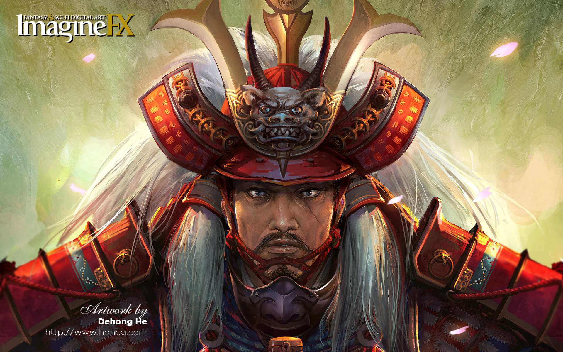 Samurai warrior portrait