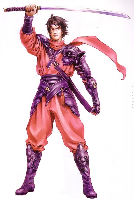 Samurai Warrior — Purple, Dramatic, Manga, Sword