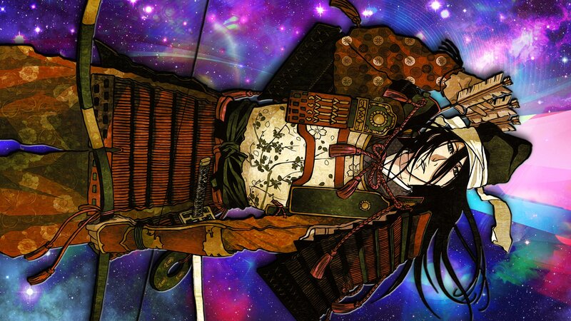 Samurai Warrior — Purple, Dramatic, Night