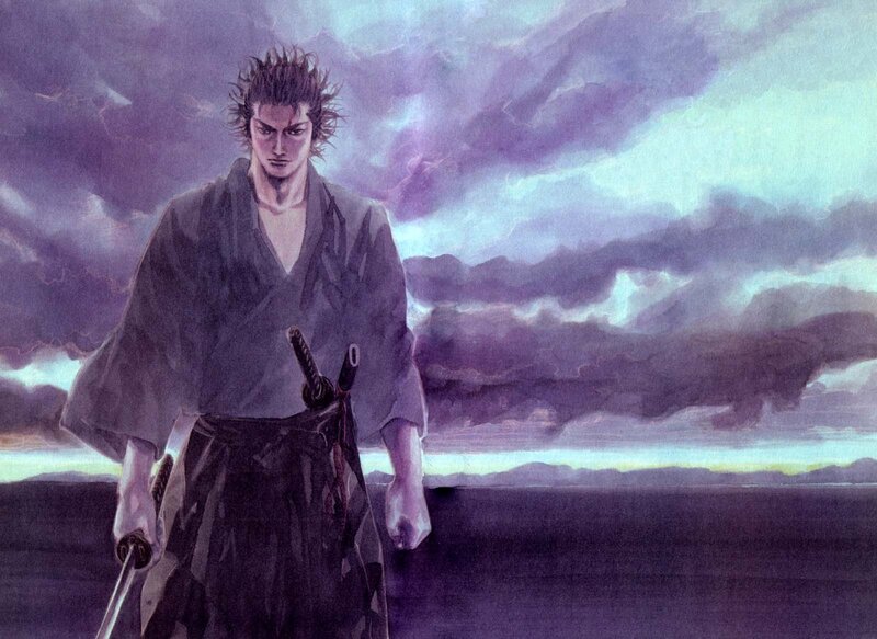 Samurai Warrior — Purple, Dramatic, Sunset
