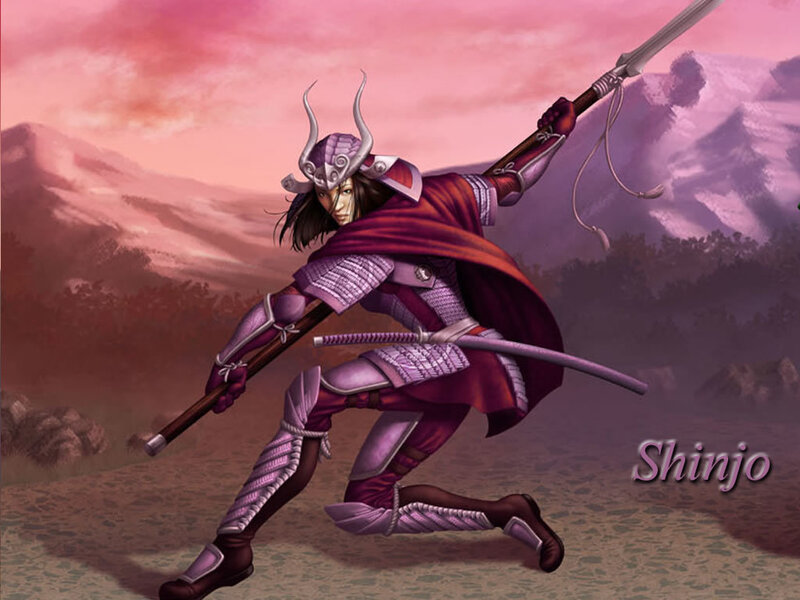 Samurai Warrior — Purple, Dramatic