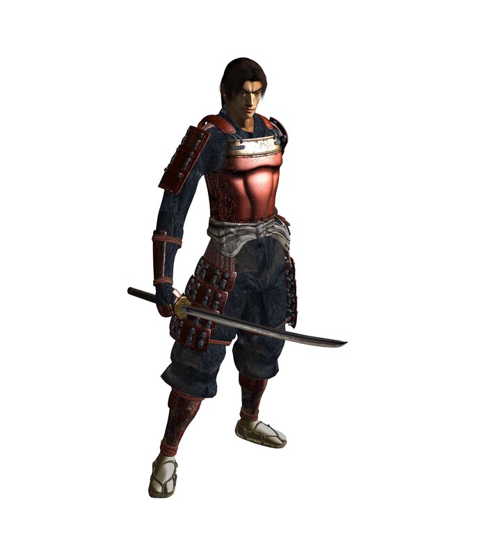 Samurai Warrior — Red, Serious