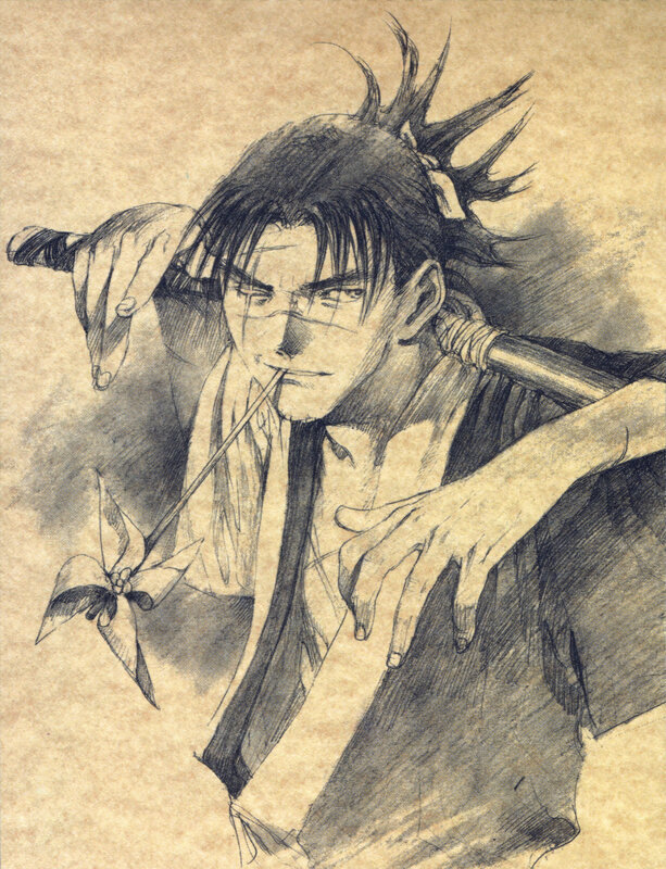 samurai warrior sketch