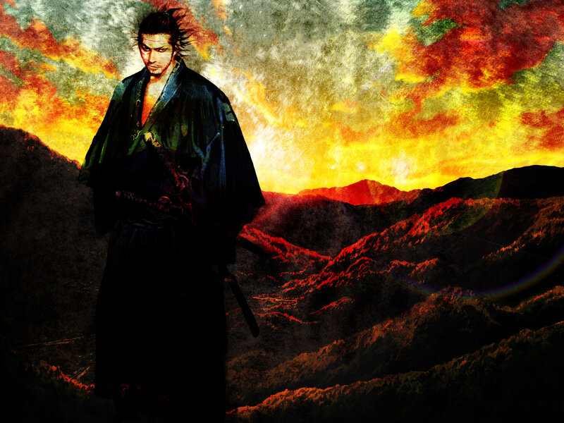 Samurai Warrior Standing — Red