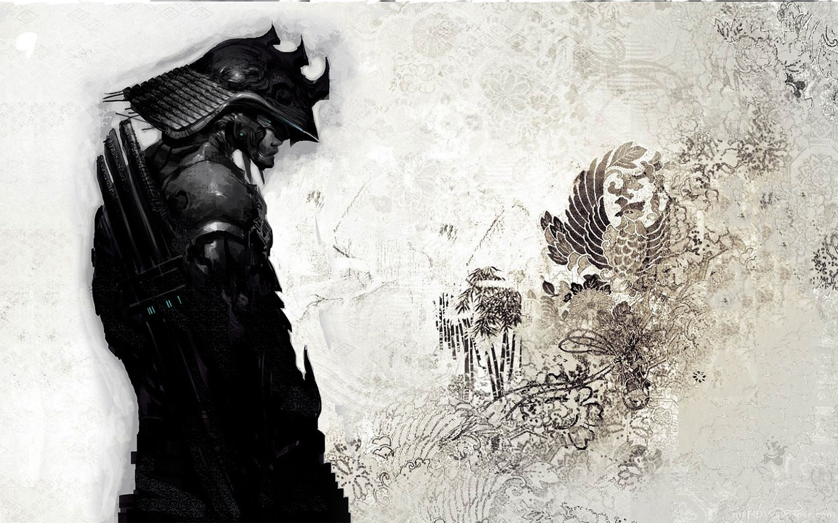 samurai warrior with bow