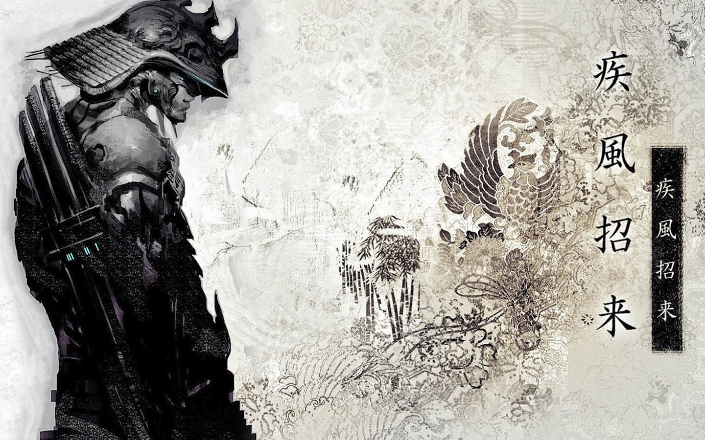 Samurai warrior with bow