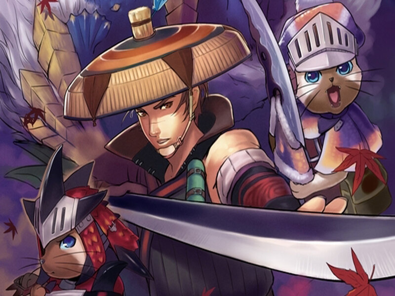 Samurai Warrior with Cats