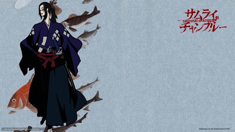 Samurai Warrior with Fish