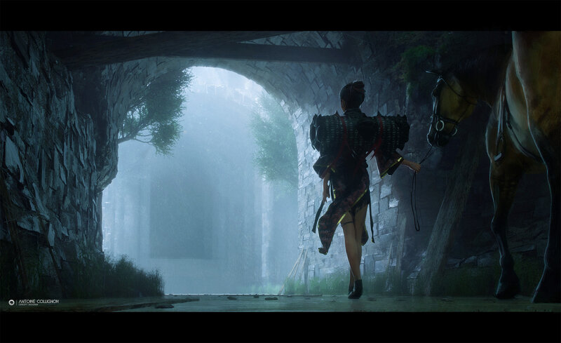 Samurai Warrior with Horse