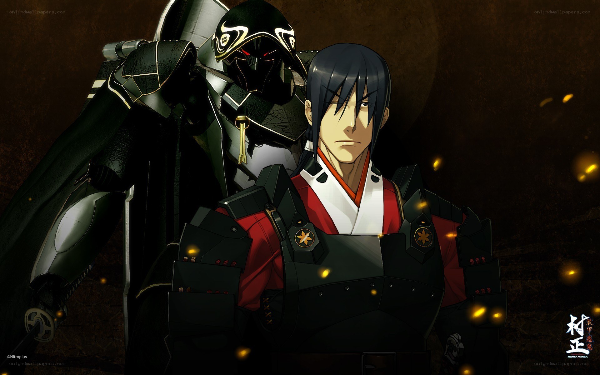 samurai warrior with mecha companion