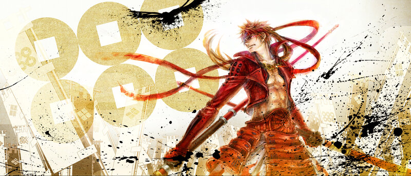 Samurai Warrior with Red Hair