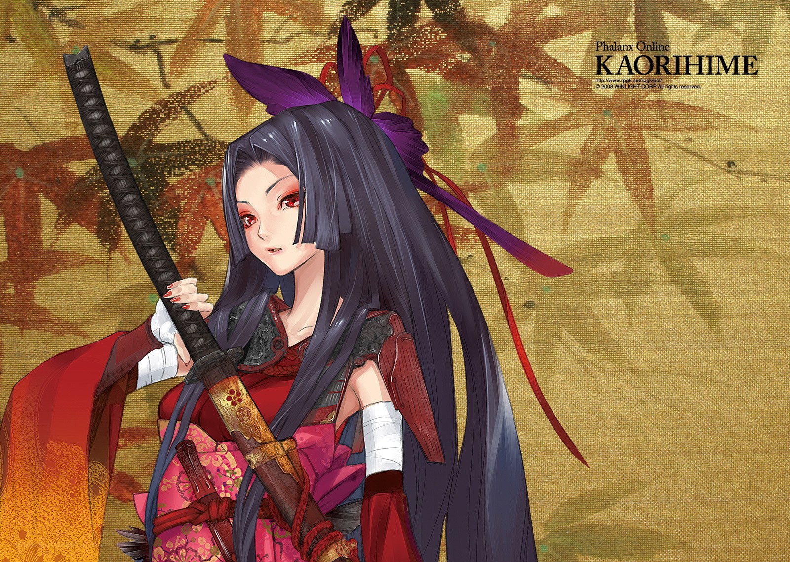 Samurai warrior with sword
