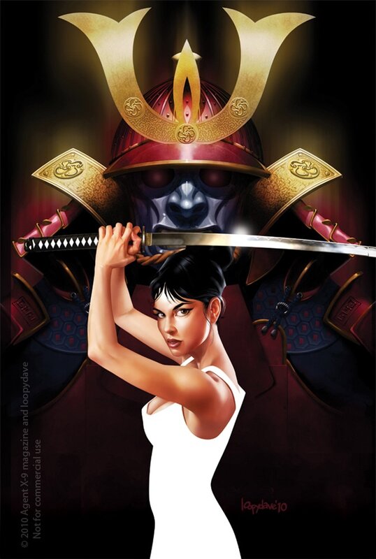Samurai warrior with sword