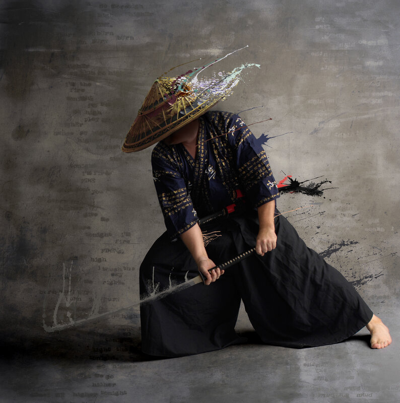 Samurai warrior with sword