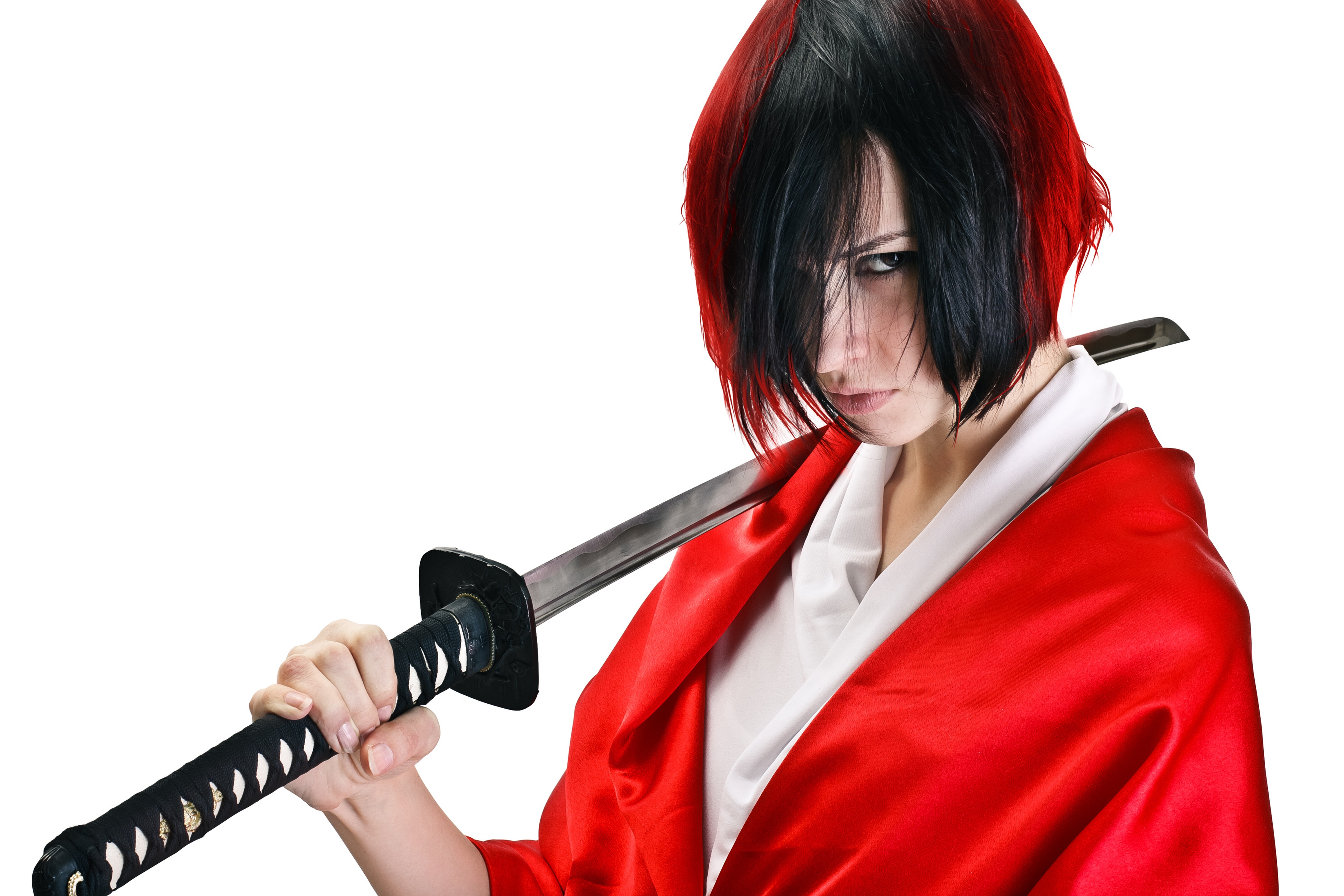 Samurai warrior with sword