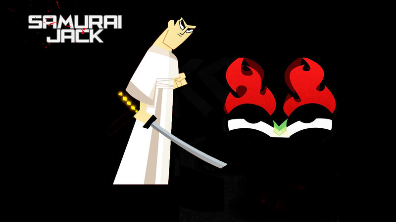 Samurai Warrior with Sword — Black, Dramatic, Night, Anime