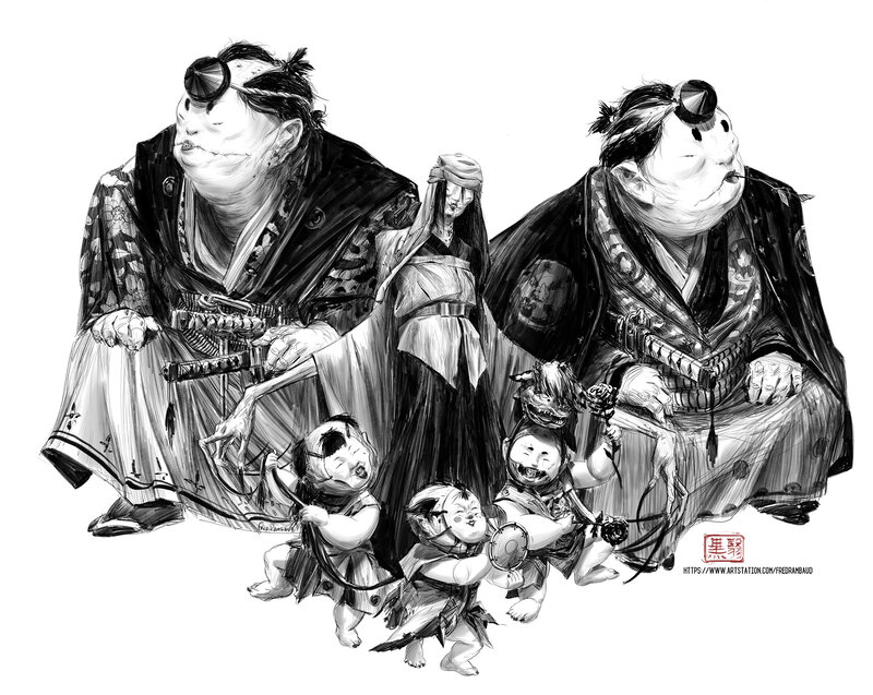 Samurai Warriors and Children