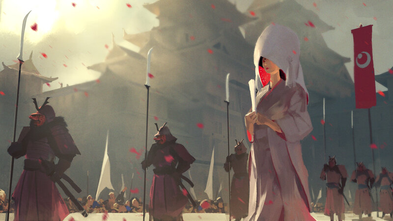Samurai Warriors and Woman