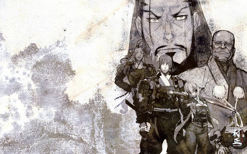 Samurai warriors in a dramatic scene
