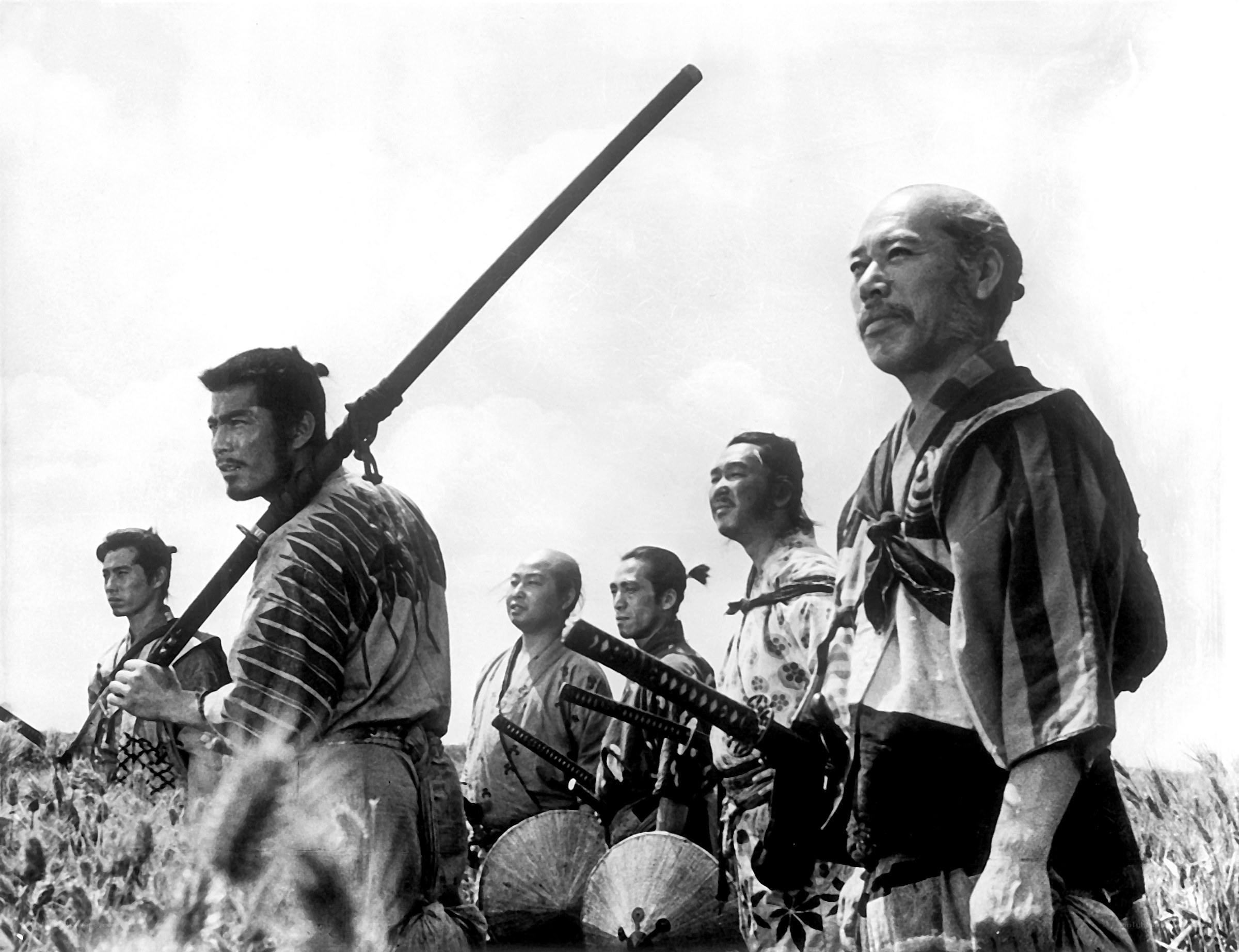 samurai warriors in a field