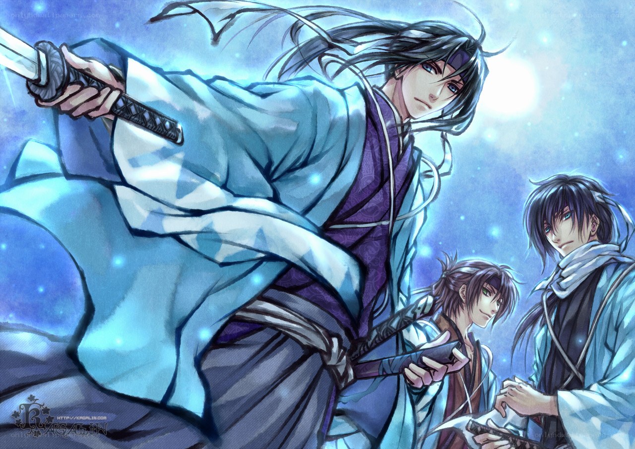 Samurai warriors in action
