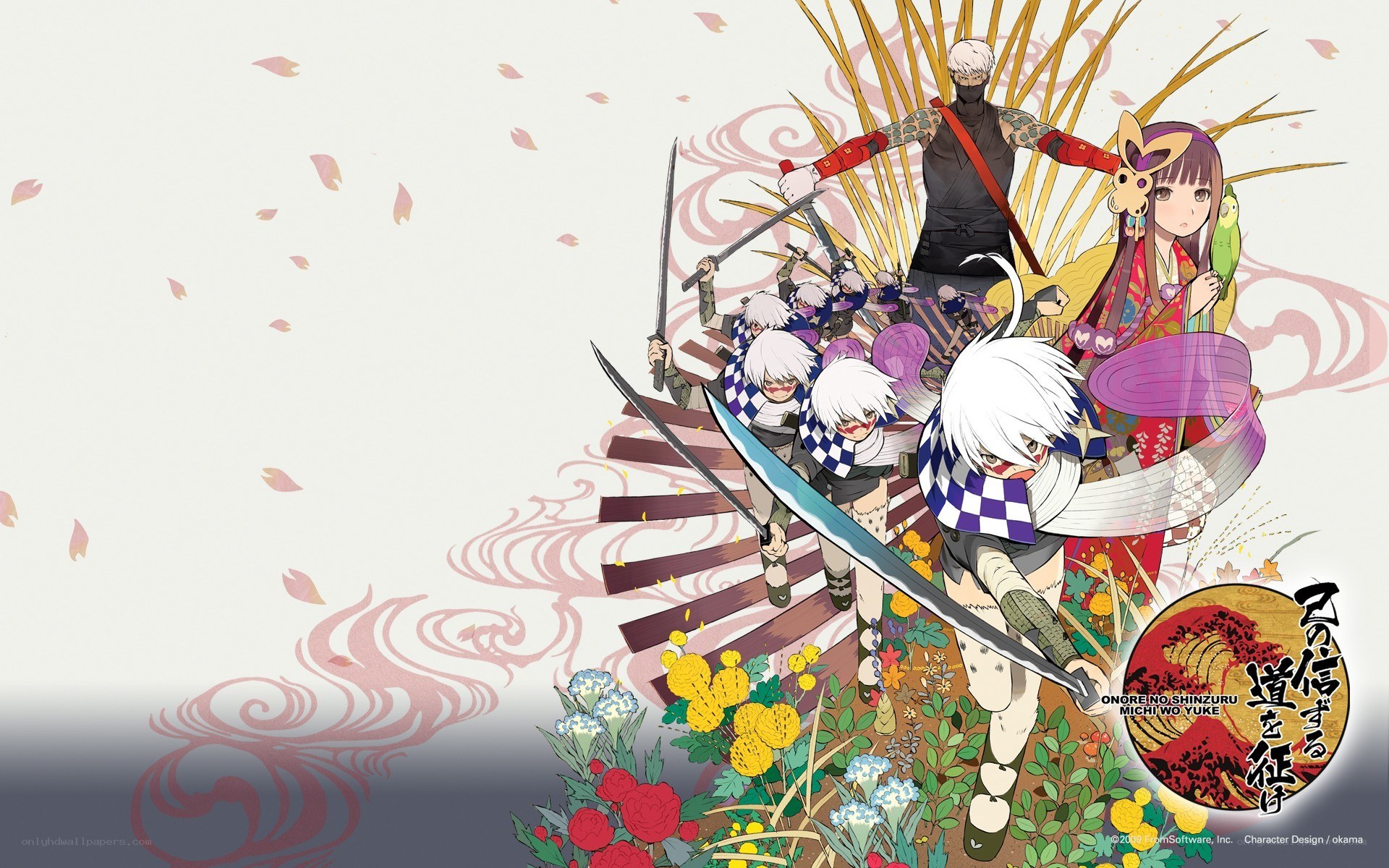 Samurai warriors in action