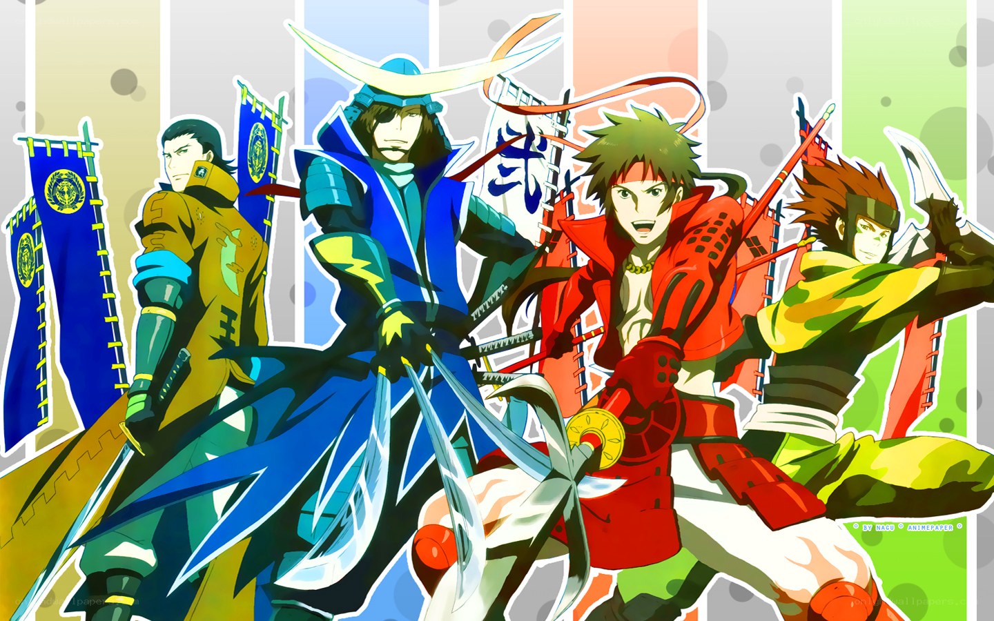 Samurai warriors in action