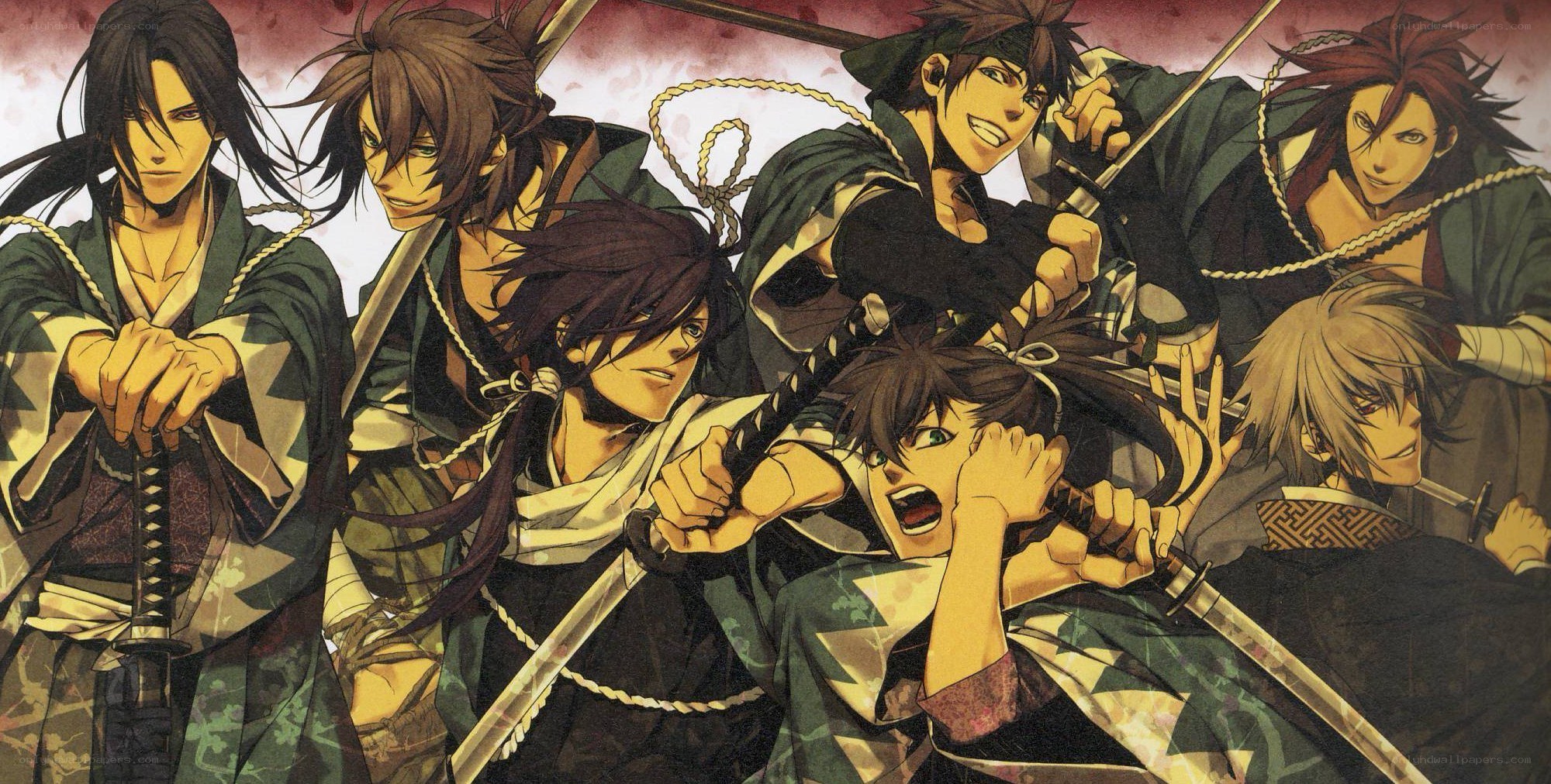 Samurai warriors in battle