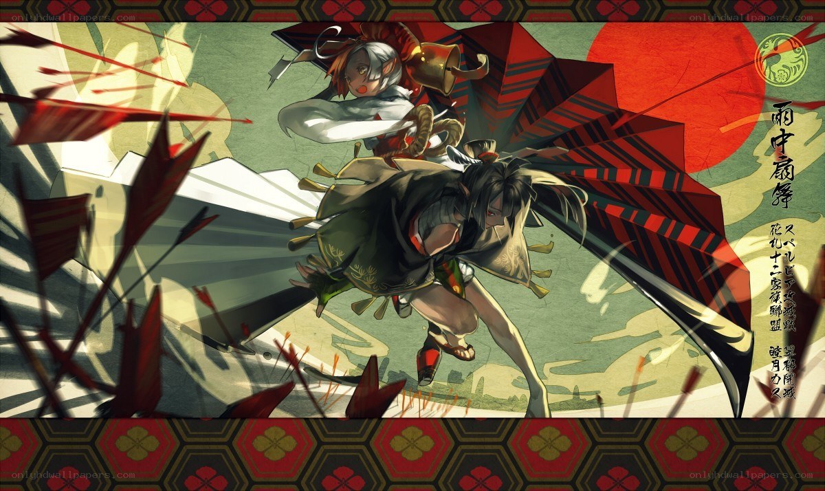 Samurai warriors in battle