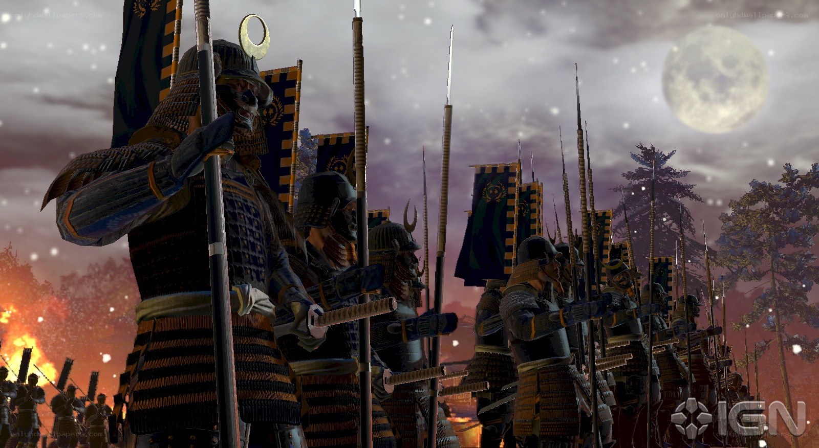 Samurai warriors in battle