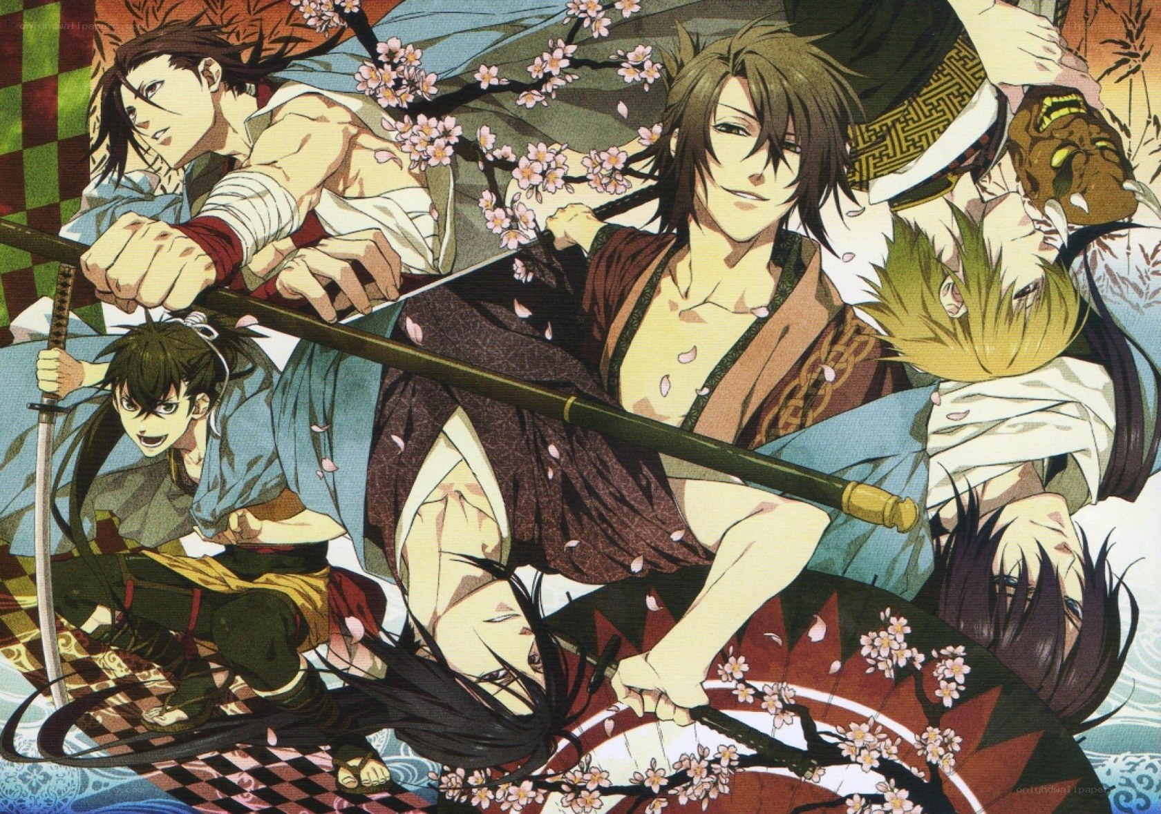 Samurai warriors in battle