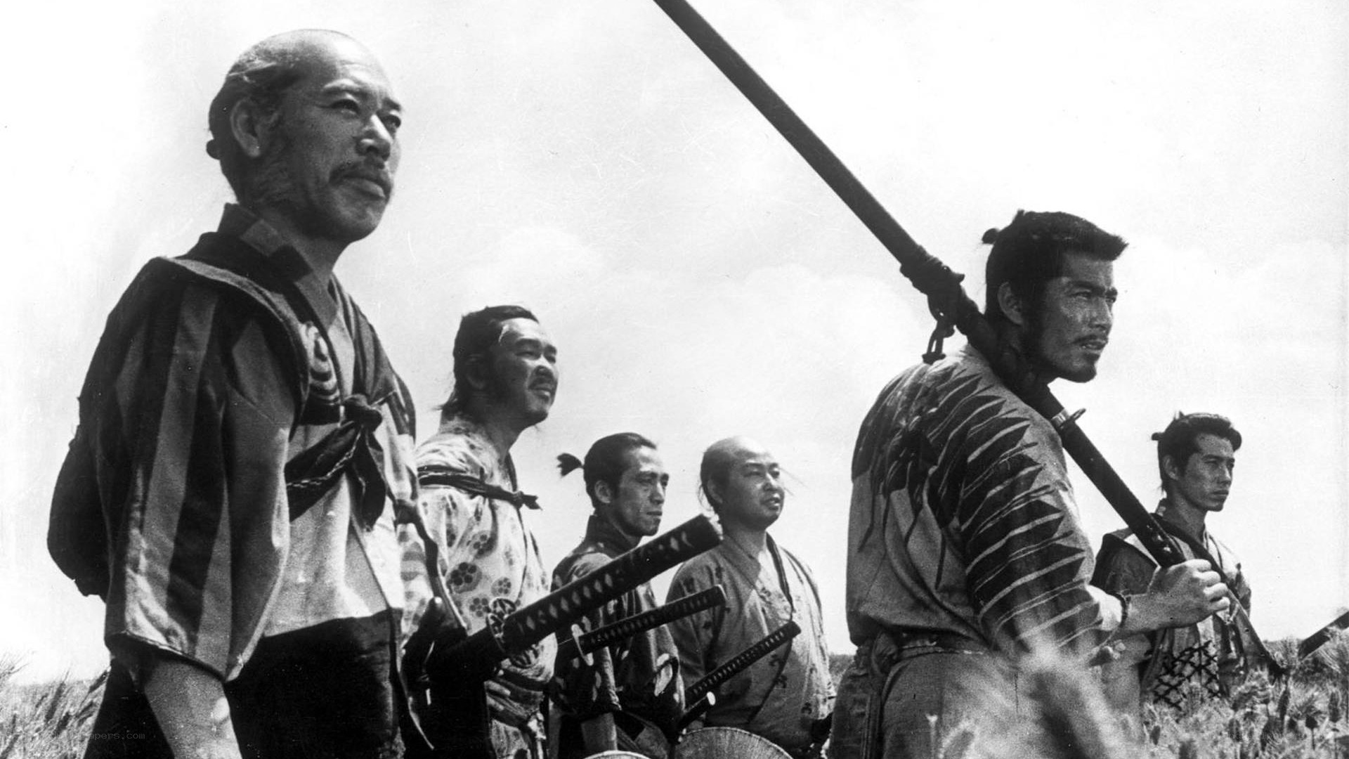 samurai warriors in field
