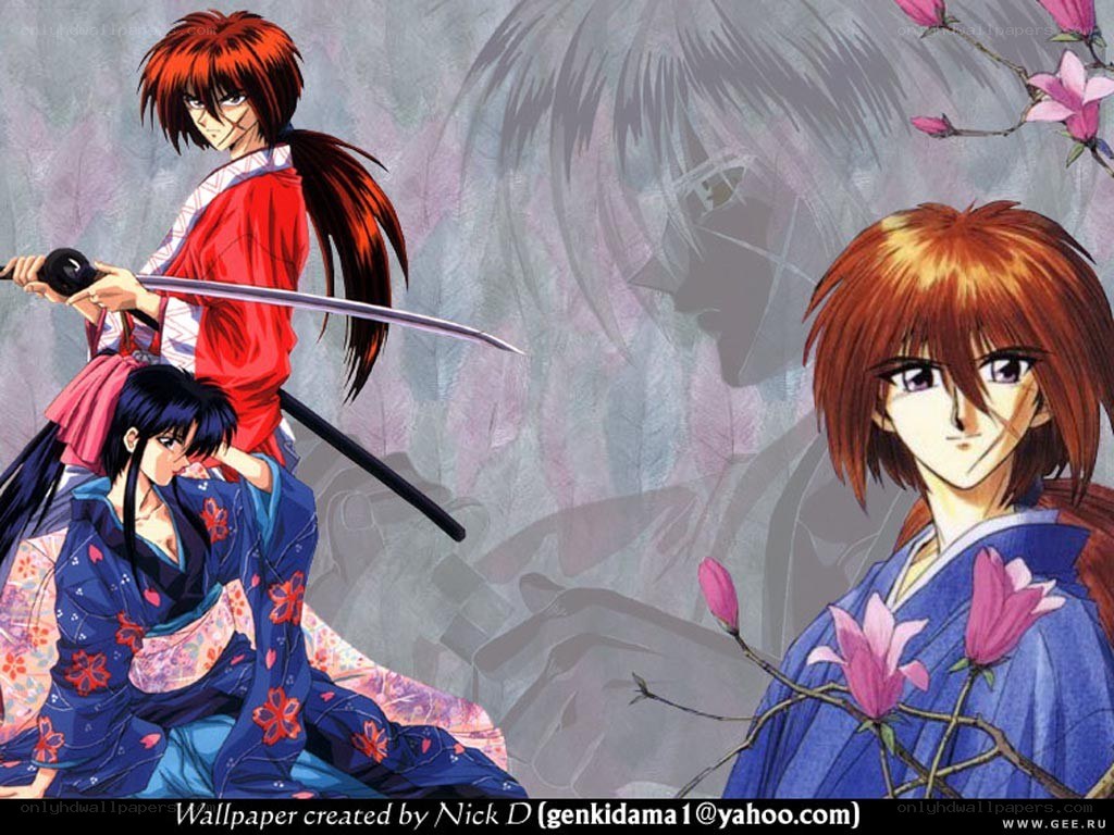 Samurai warriors with swords