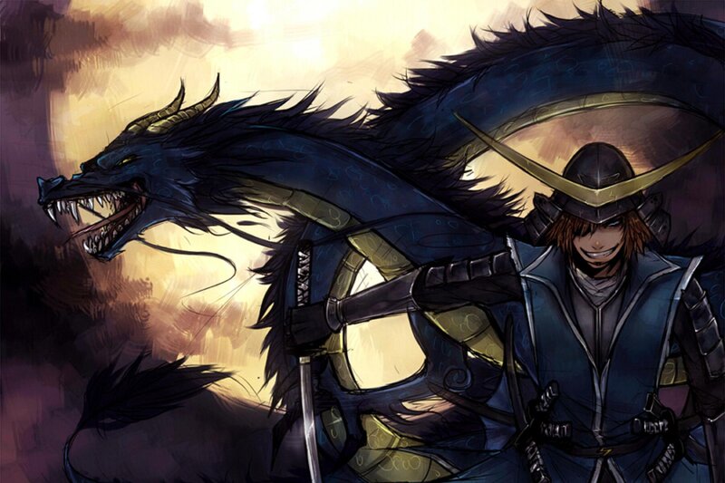 Samurai with Dragon