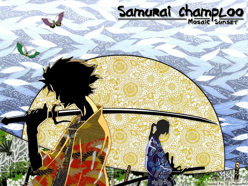 Samurai with Sword — Yellow