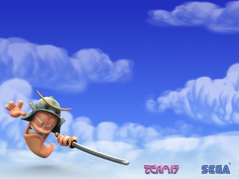 Samurai worm character