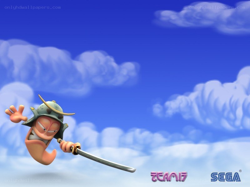 Samurai worm character