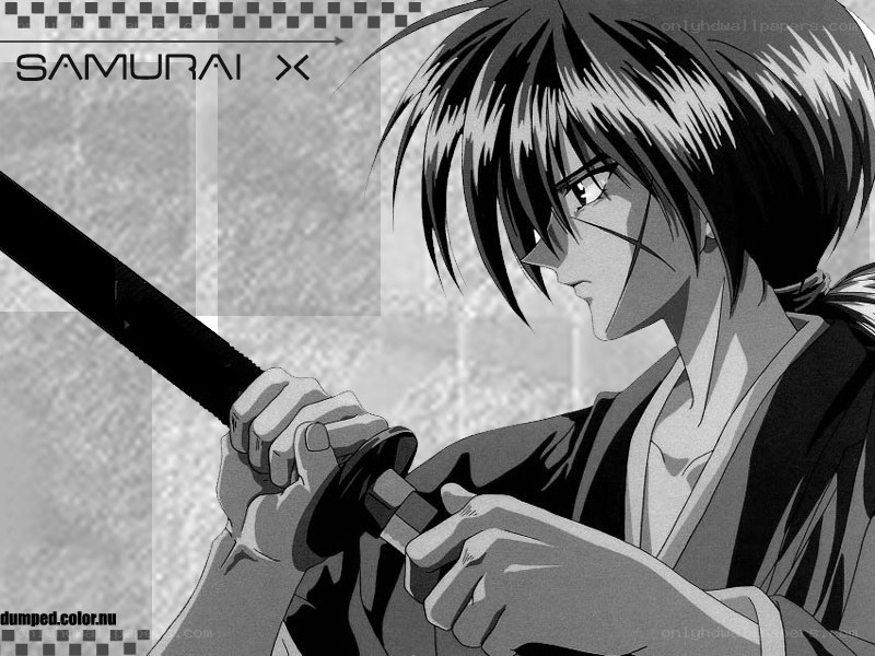 Samurai X character with sword