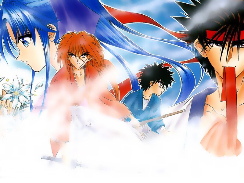 Samurai x characters in action