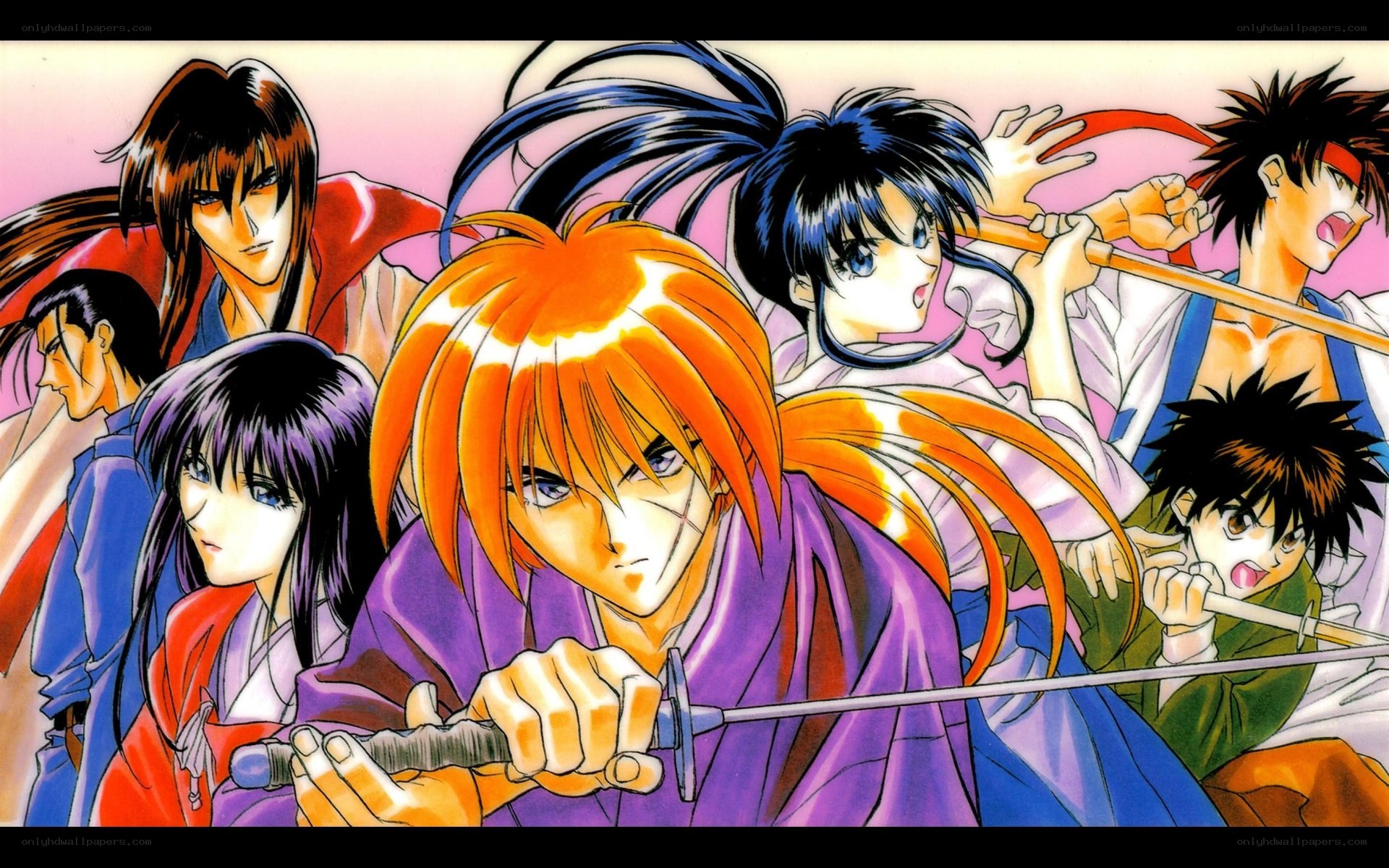 Samurai x characters in action
