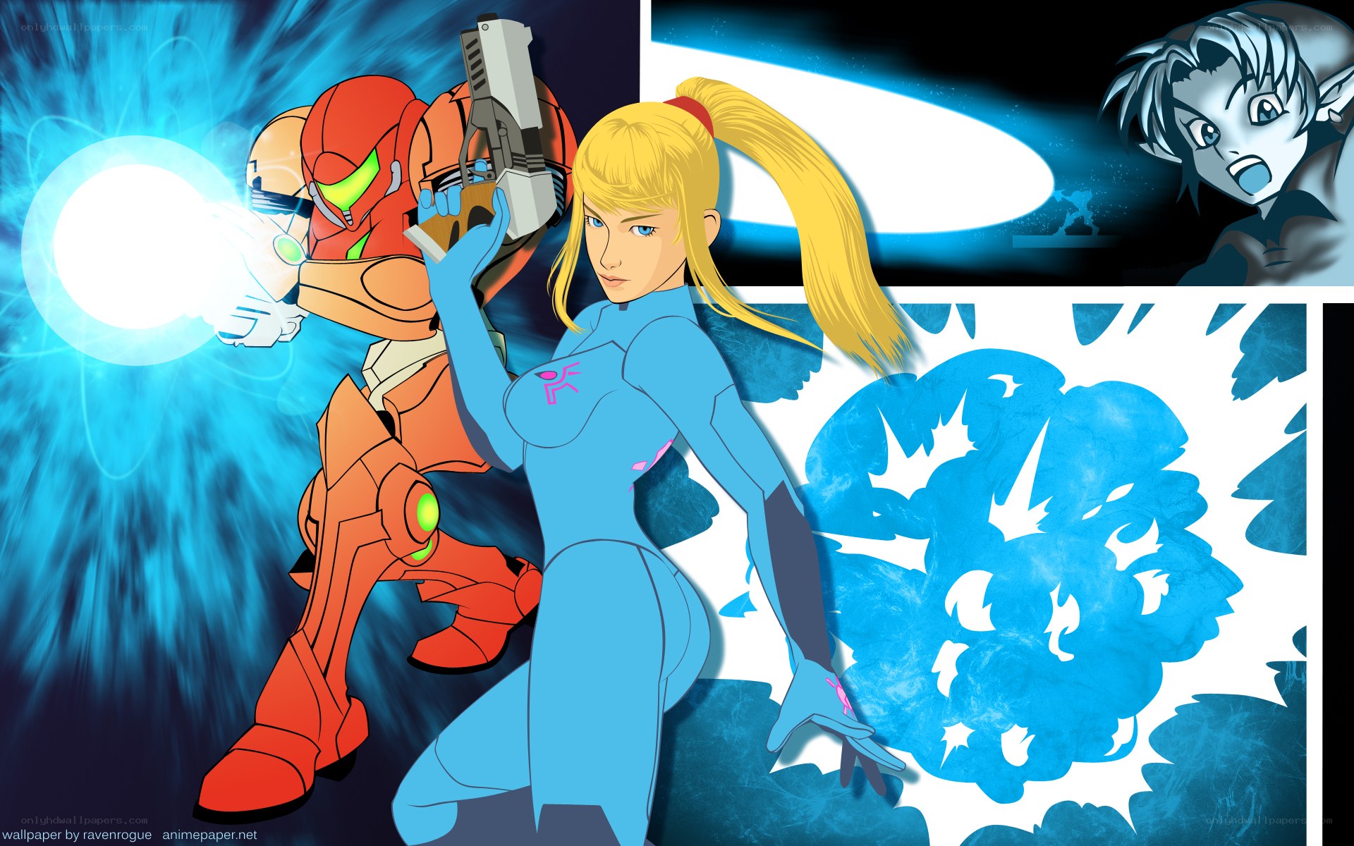 Samus and Metroid characters