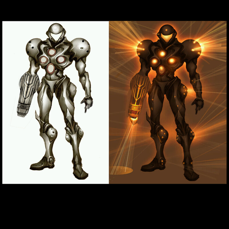 Samus Aran concept art