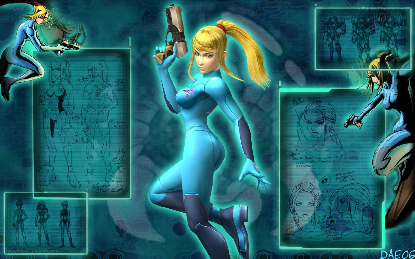 Samus Aran concept art