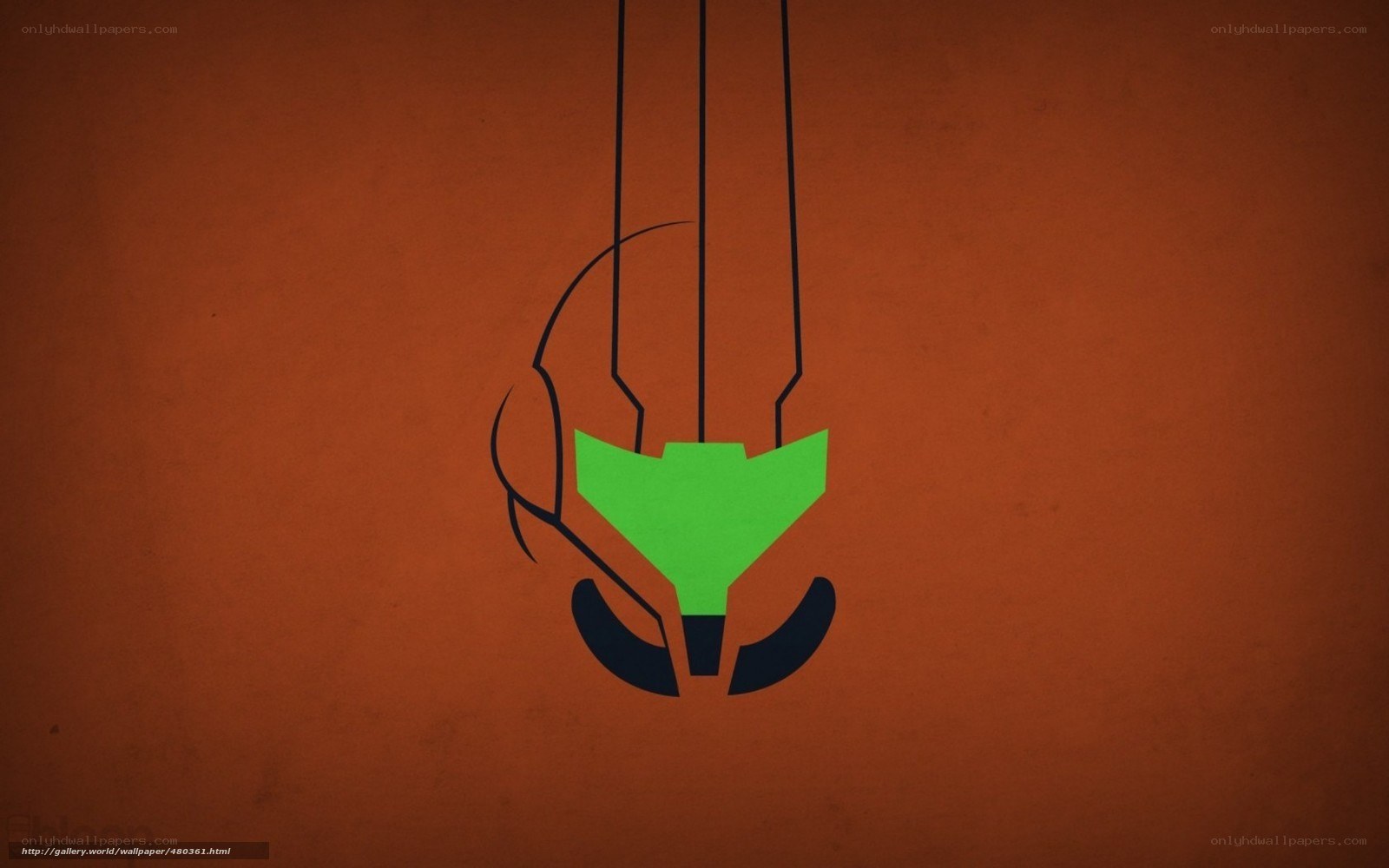 Samus Aran helmet logo